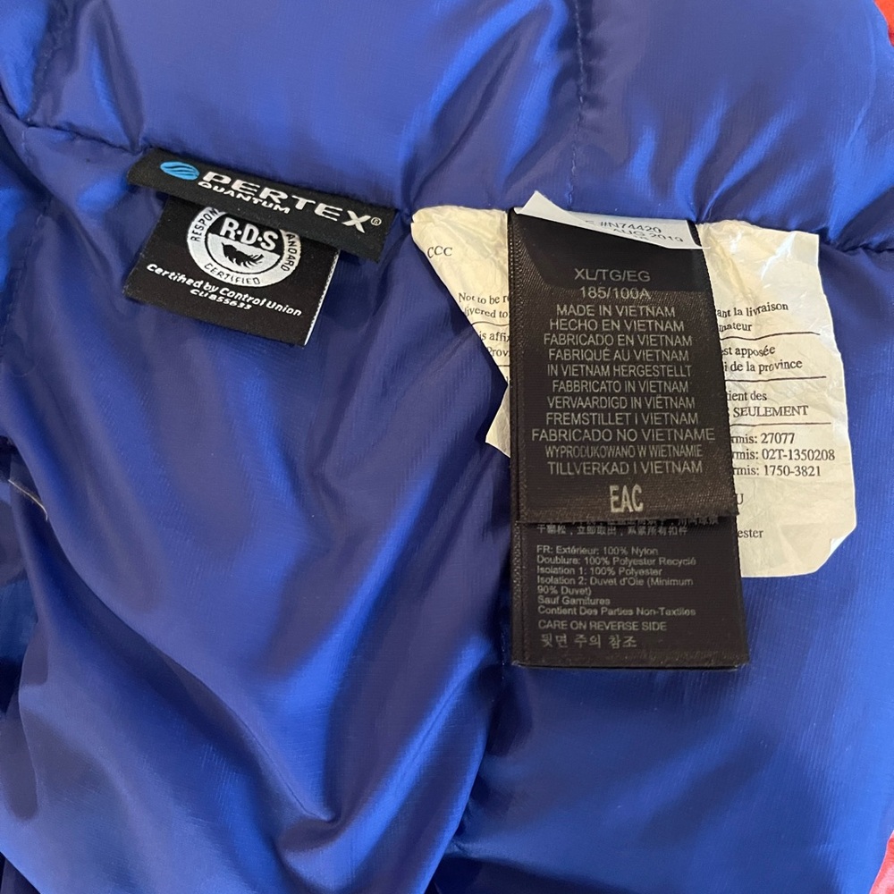 MARMOT “WEST RIB” WARMCUBE 800 PRO DOWN PARKA MENS XL PTP 28 HEM 32 EUC RET $650 - Picture 7 of 9